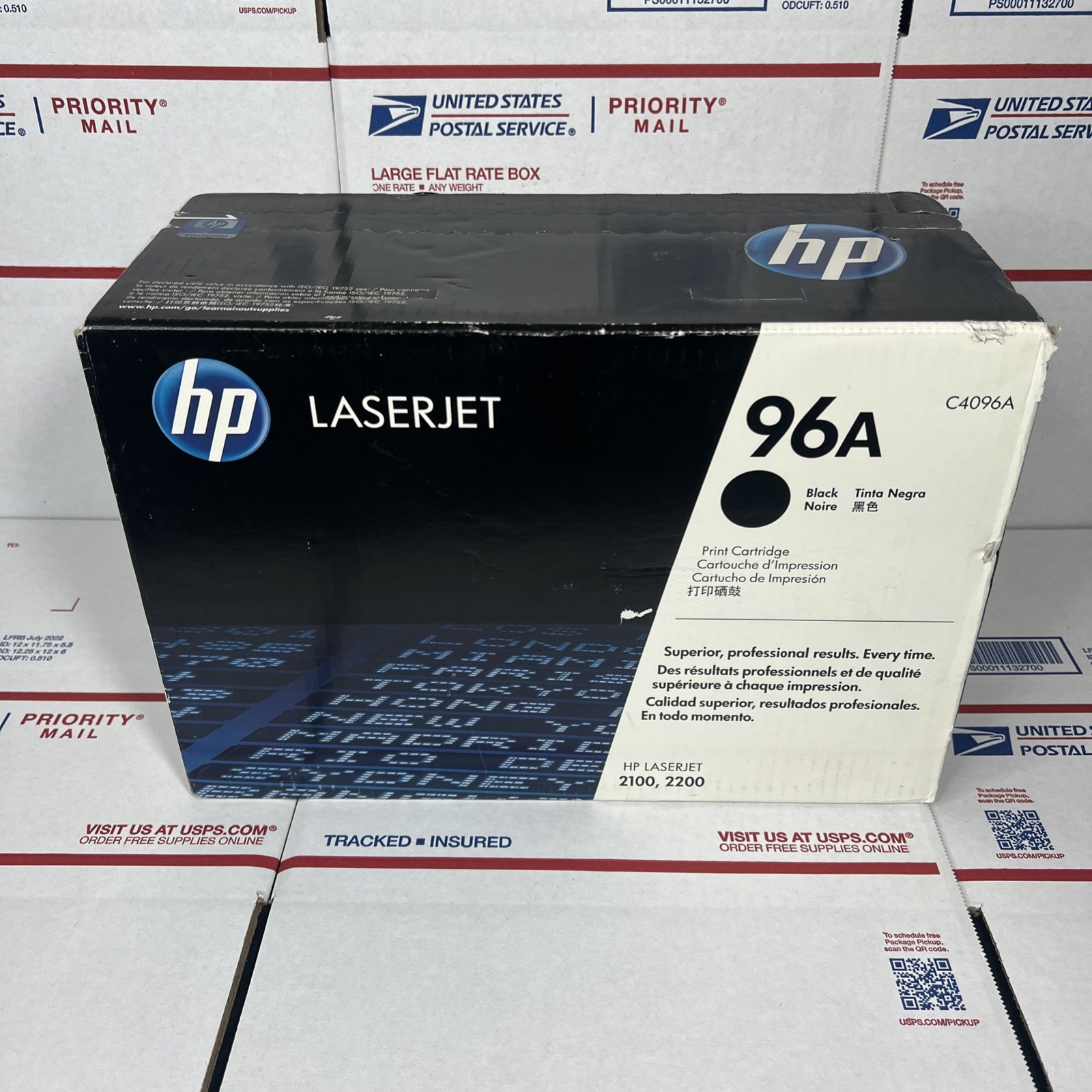 HP 96A C4096A Genuine Toner Cartridge  LaserJet 2100 2200 SEALED - SAME DAY SHIP