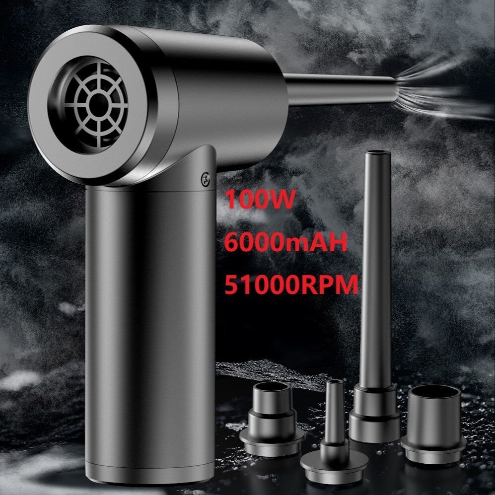 51000 RPM Cordless Air Duster Compressed Air Blower Electric Wireless Air Gun