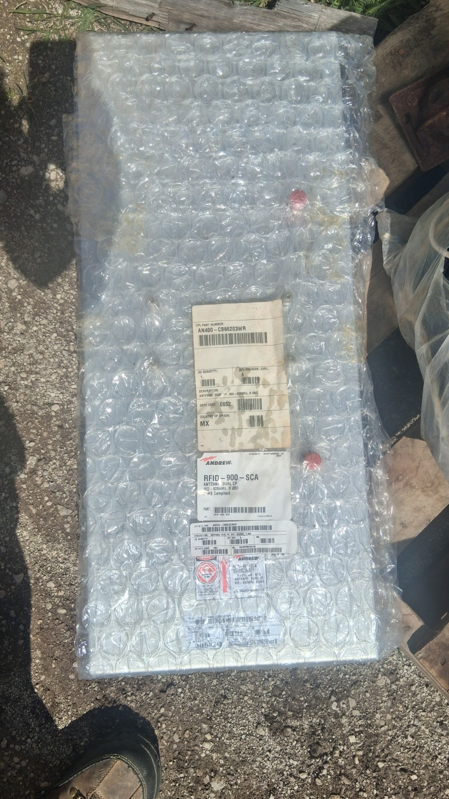 ANDREW RFID-900-SCA (AN400-CB66203WR) 902-928 MHz 6dbi Dual Antenna