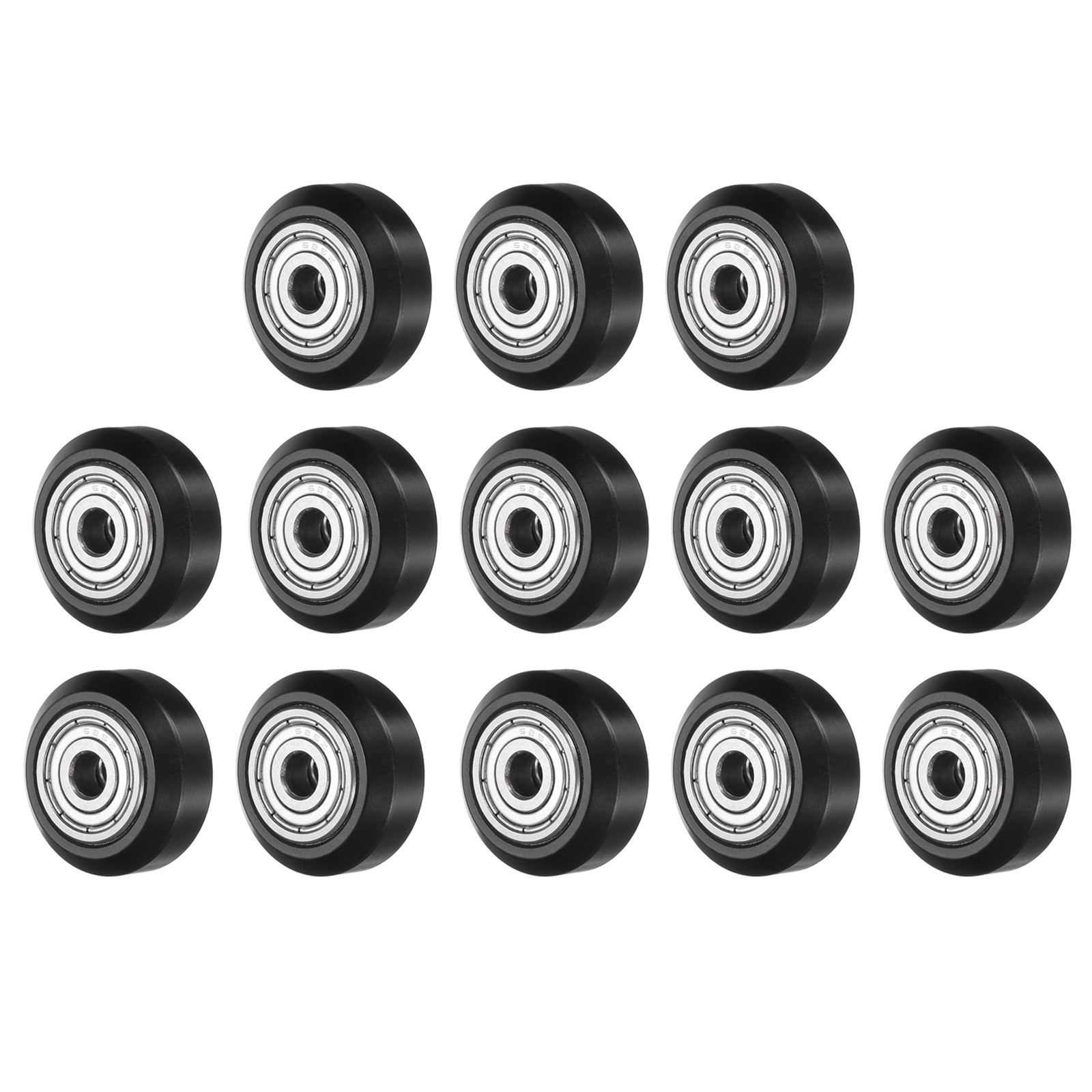13Set 3D Printer POM Rollers High-Speed Gantry Wheels with 625ZZ Black