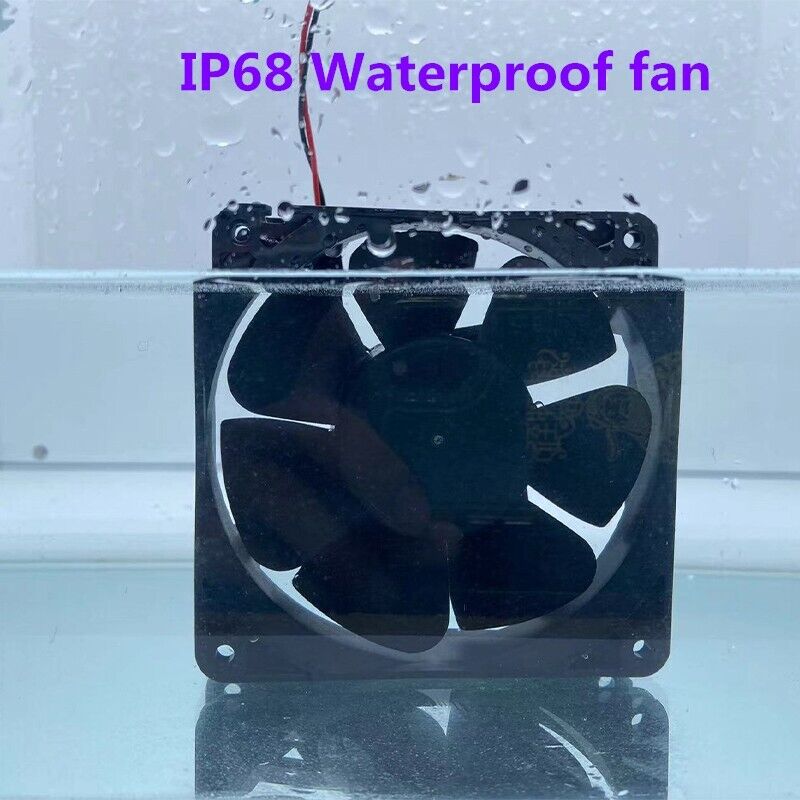 IP68 waterproof fan 120mm 12038 12V 24V 48V ultrasonic humidifier cooling fan