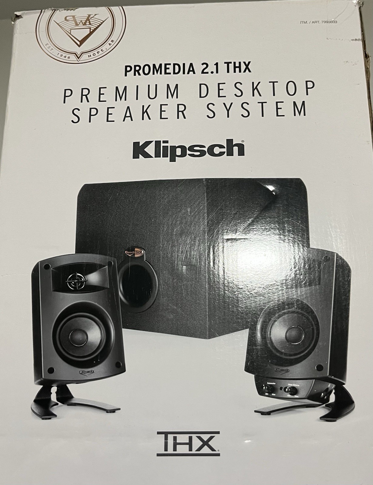 Speaker System Subwoofer Klipsch Pro Media 2.1 THX Premium DesktopMusic Speakers