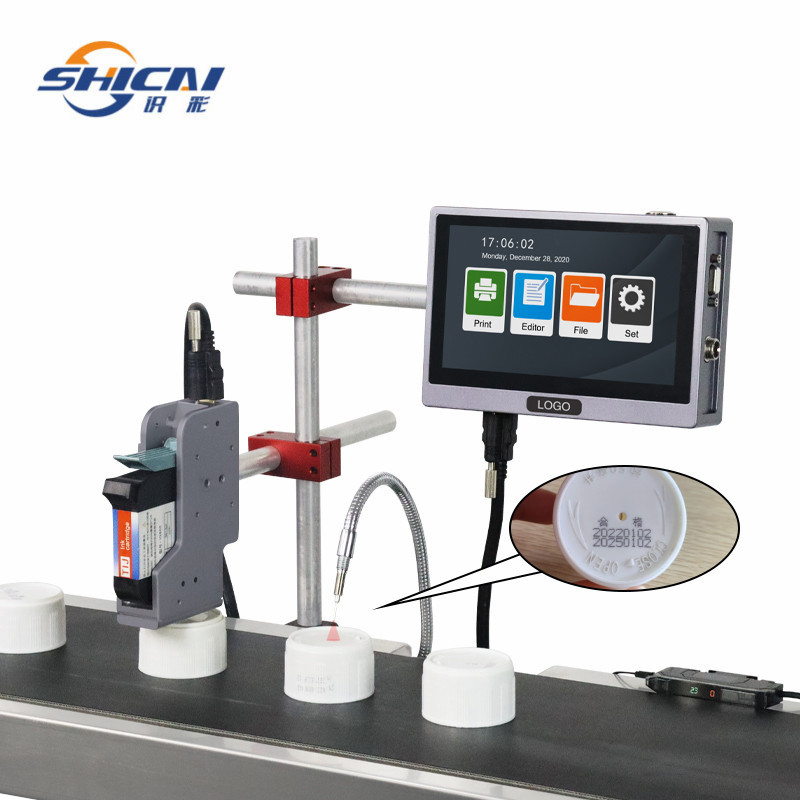 Production Line 12.7mm Inkjet Printer without Conveyor Batch Barcode