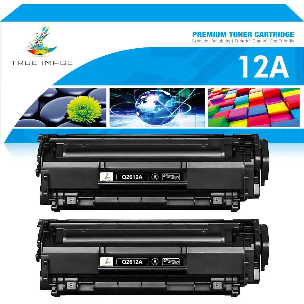 2PK Toner Compatible with HP Q2612A 12A LaserJet 1012 1010 1018 1020 3030 3020