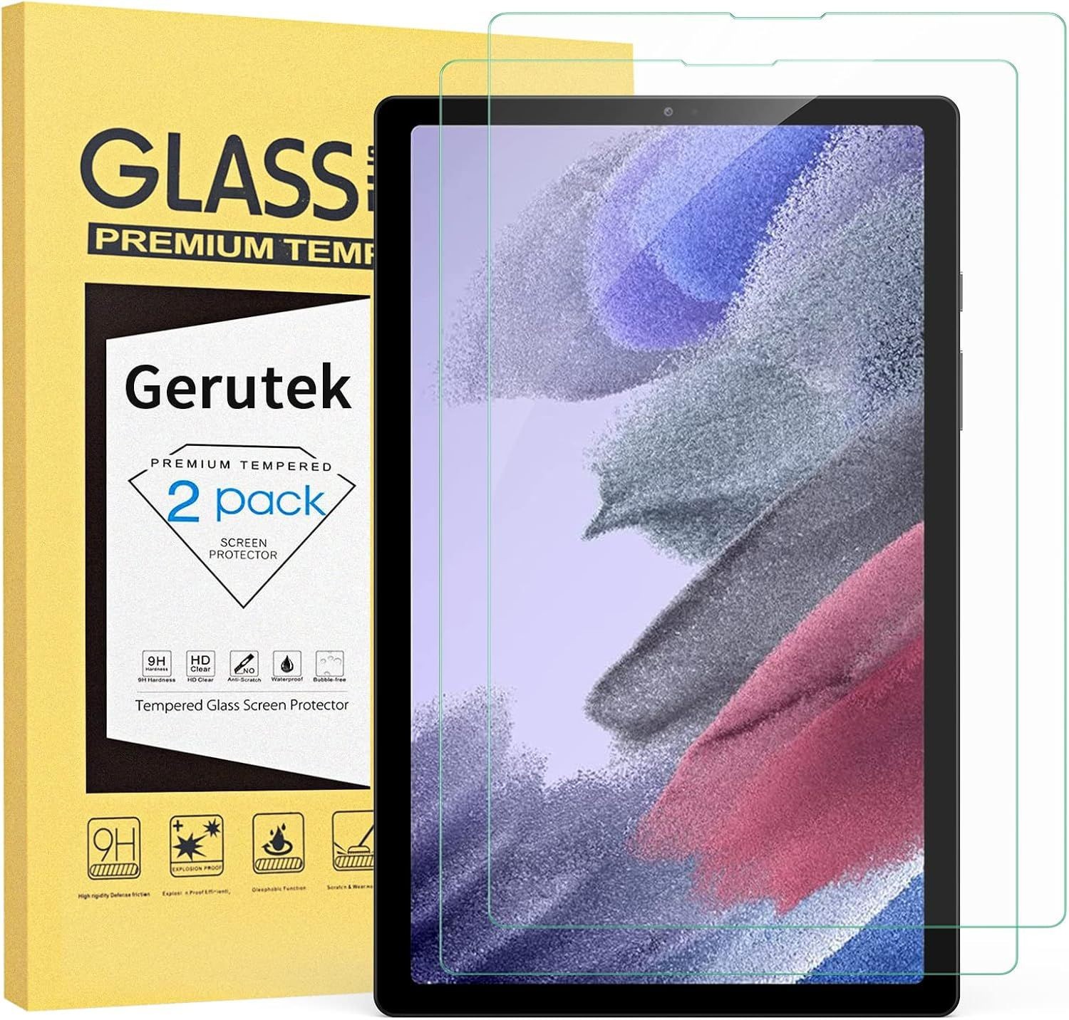 2-Pack Ultra Clear Screen Protectors for Samsung Galaxy Tab A7 Lite 8.7" - Anti