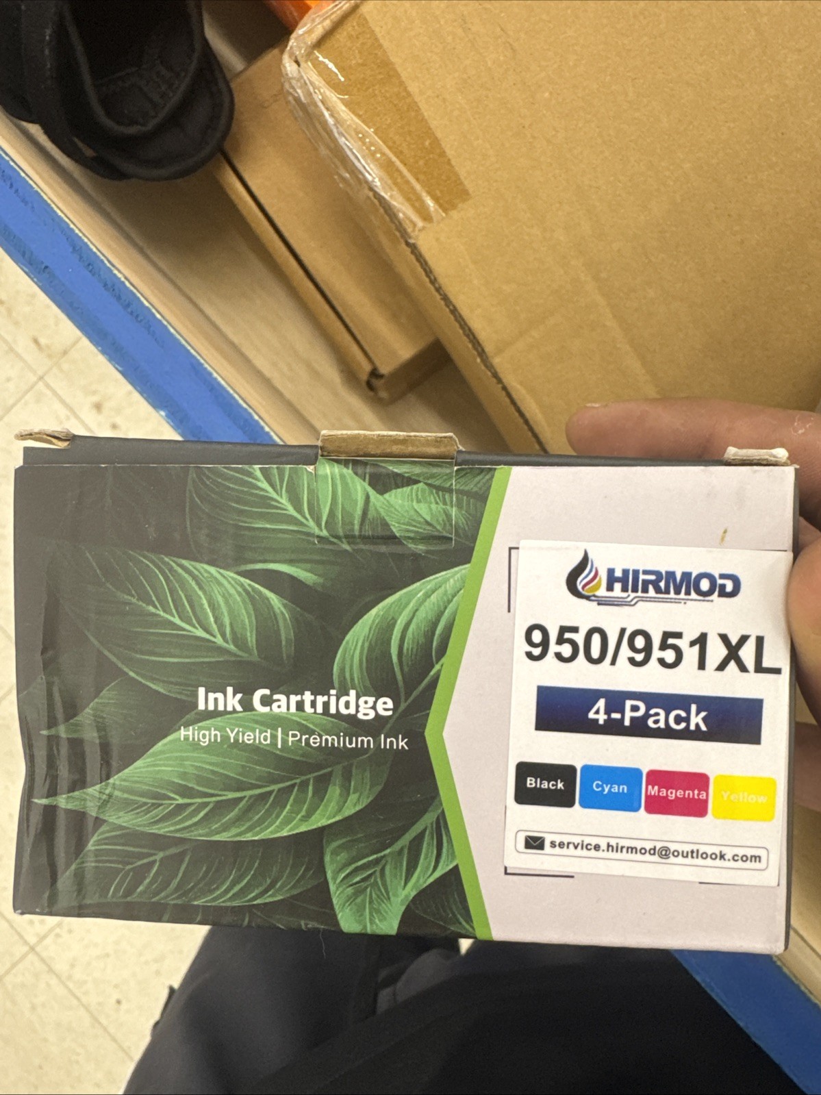 HIRMOD 950/951XL Compatible Inkjet Ink Cartridges for HP 4-Pack BK C M Y