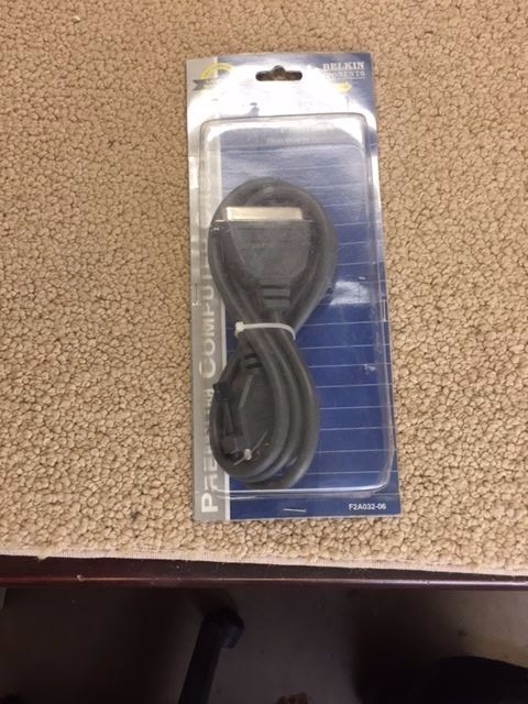 Belkin Pro Series 6' Printer Cable Bi-Directional DB25 Male/Centronics 36 Male-