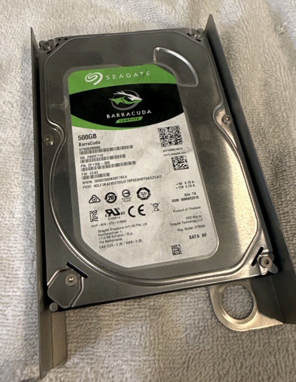 Used Seagate ST500DM009 Barracuda 500GB 3.5" SATA III Desktop Hard Drives