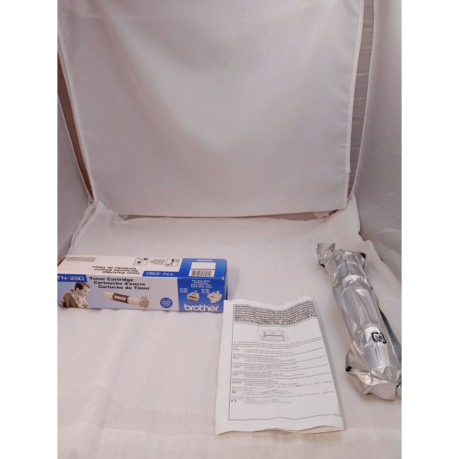 Genuine OEM Brother TN-250 Black Toner Cartridge NOS