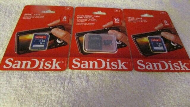 LOT of 3 SanDisks  BX-AE