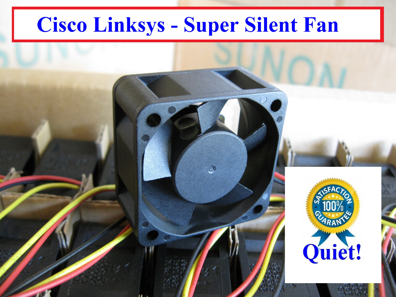 Quiet Cisco Linksys SRW2024 Fan Replacement (New) Sunon MagLev 12~18dBA Noise