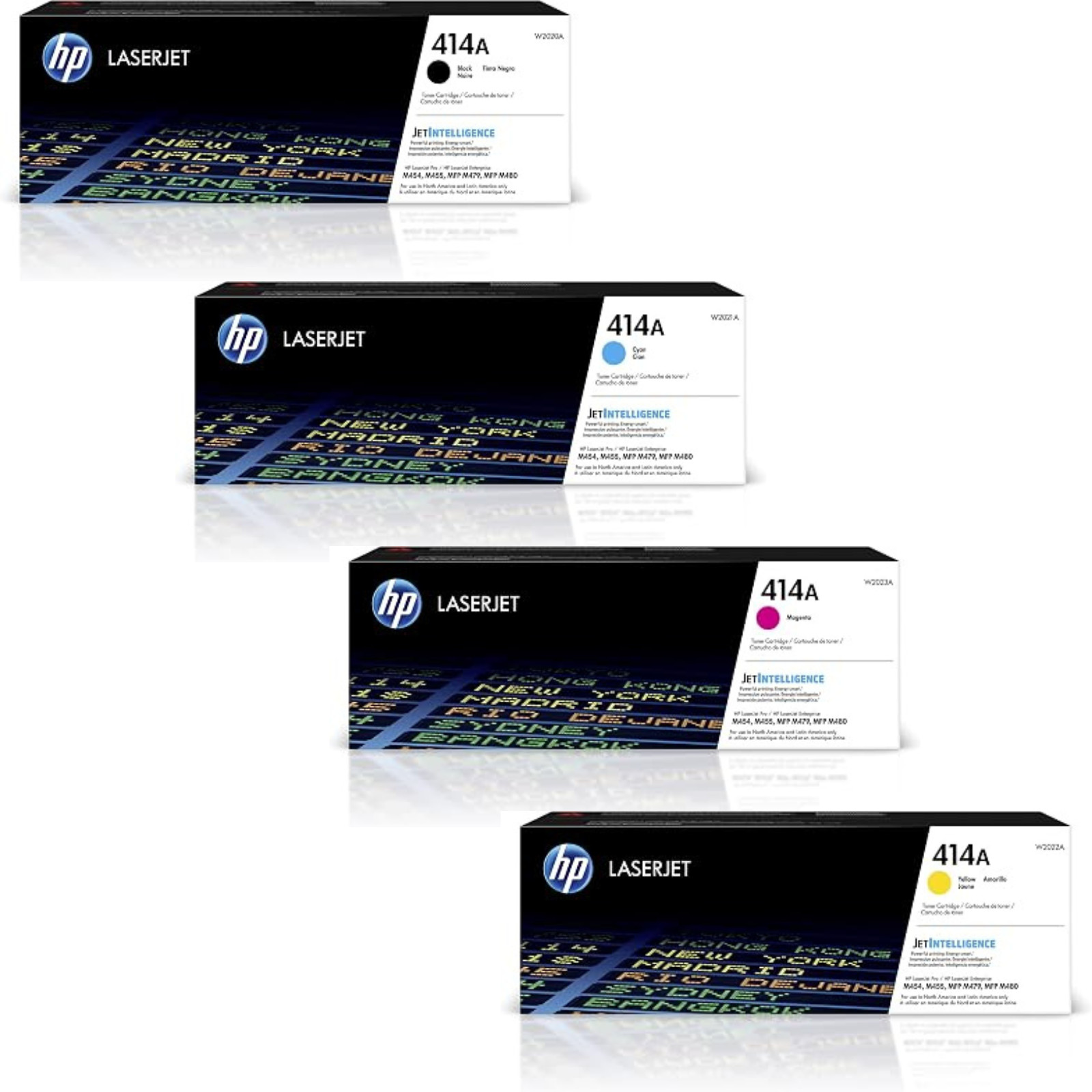 New HP 414A Toner Set Compatible ✅ 4 Pack BK/C/M/Y High Yield Closed Box ✅