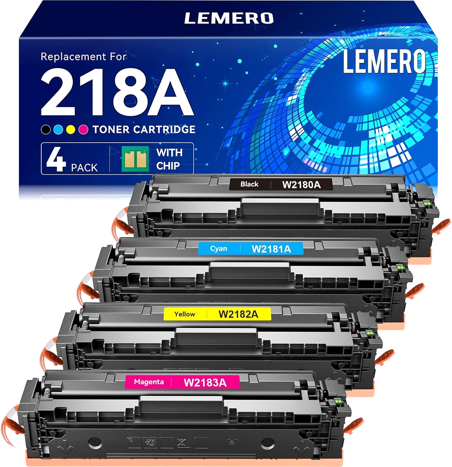 218A/218X Toner Cartridge Compatible with HP Color LaserJet Pro 3201/3301 Series