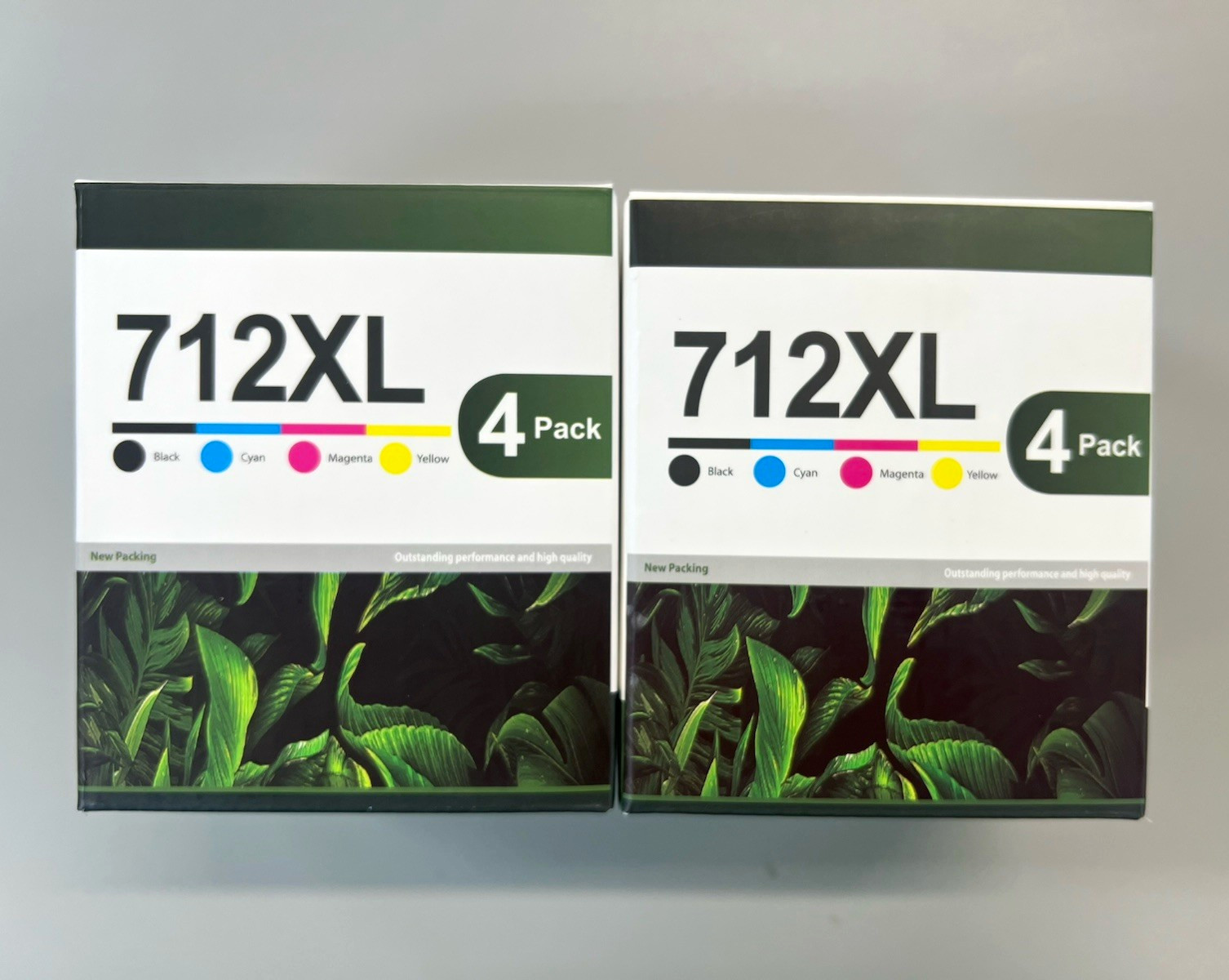 712XL Compatible Inkjet Ink Cartridges for HP 4-Pack BK C M Y