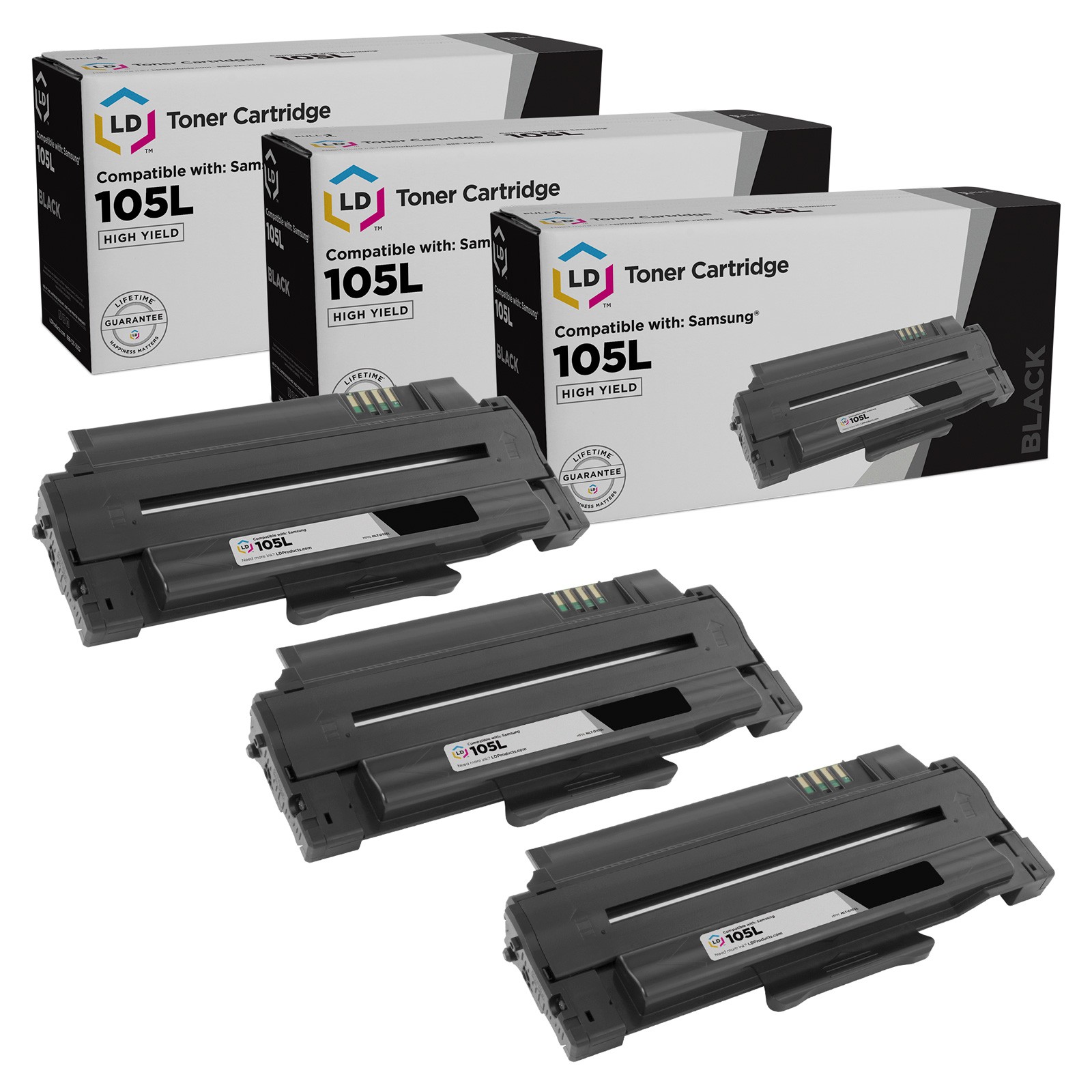 LD Products MLT-D105L Black Toner Kit for Samsung