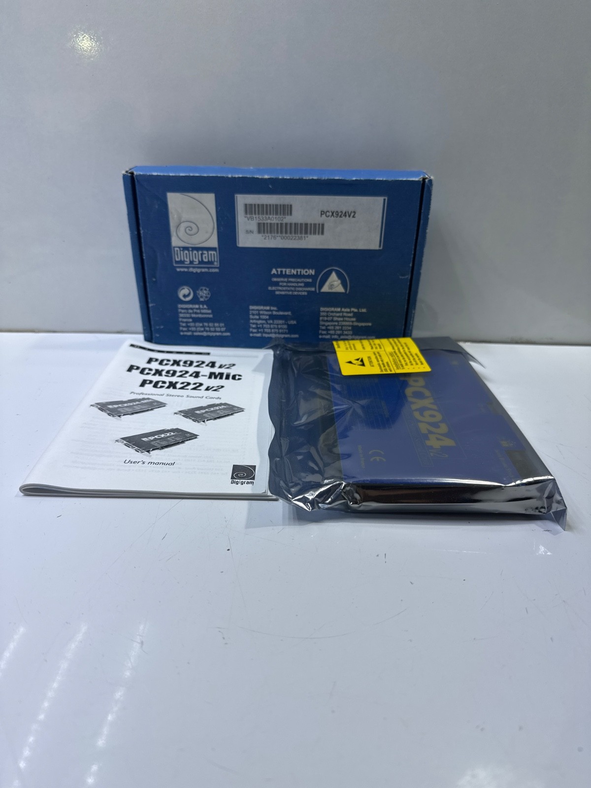 DIGIGRAM PCX924 V2 Professional Stereo Sound Card