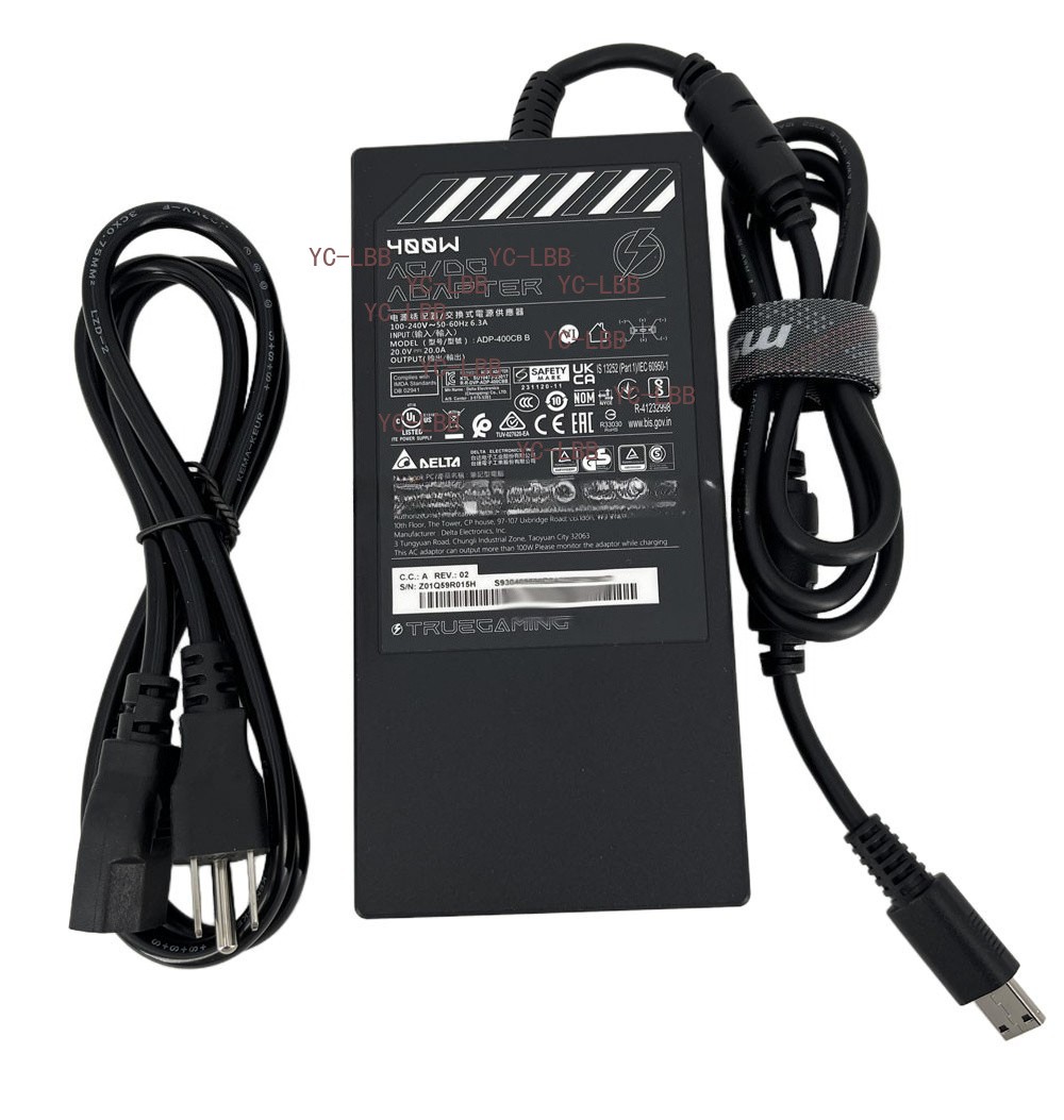 Genuine MSI 400W AC Adapter Charger For MSI Raider 18 HX AI A2XW A2XWJG-841US