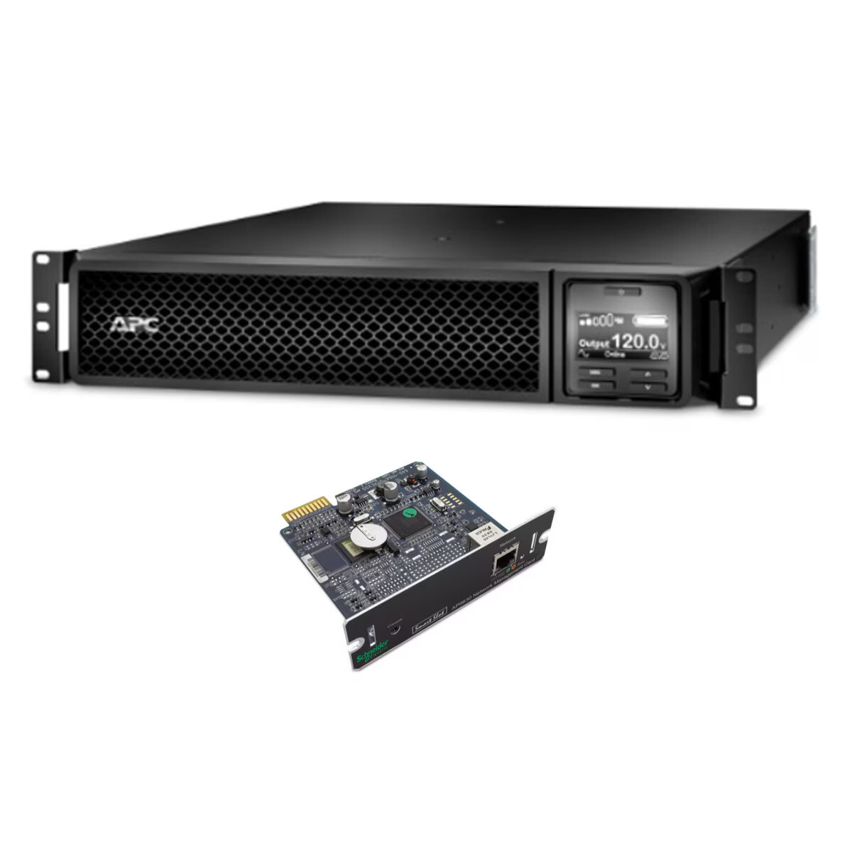 Bundle: APC SRT1500RMXLA SmartUPS UPS with AP9630 Network Card