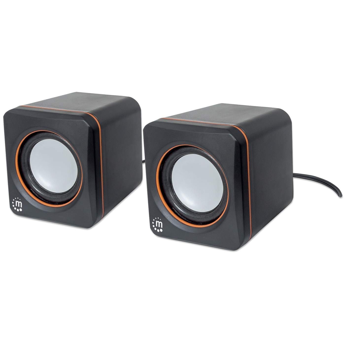 Compact USB Powered Mobile Mini Speaker System, Manhattan 161435, SK-IU02