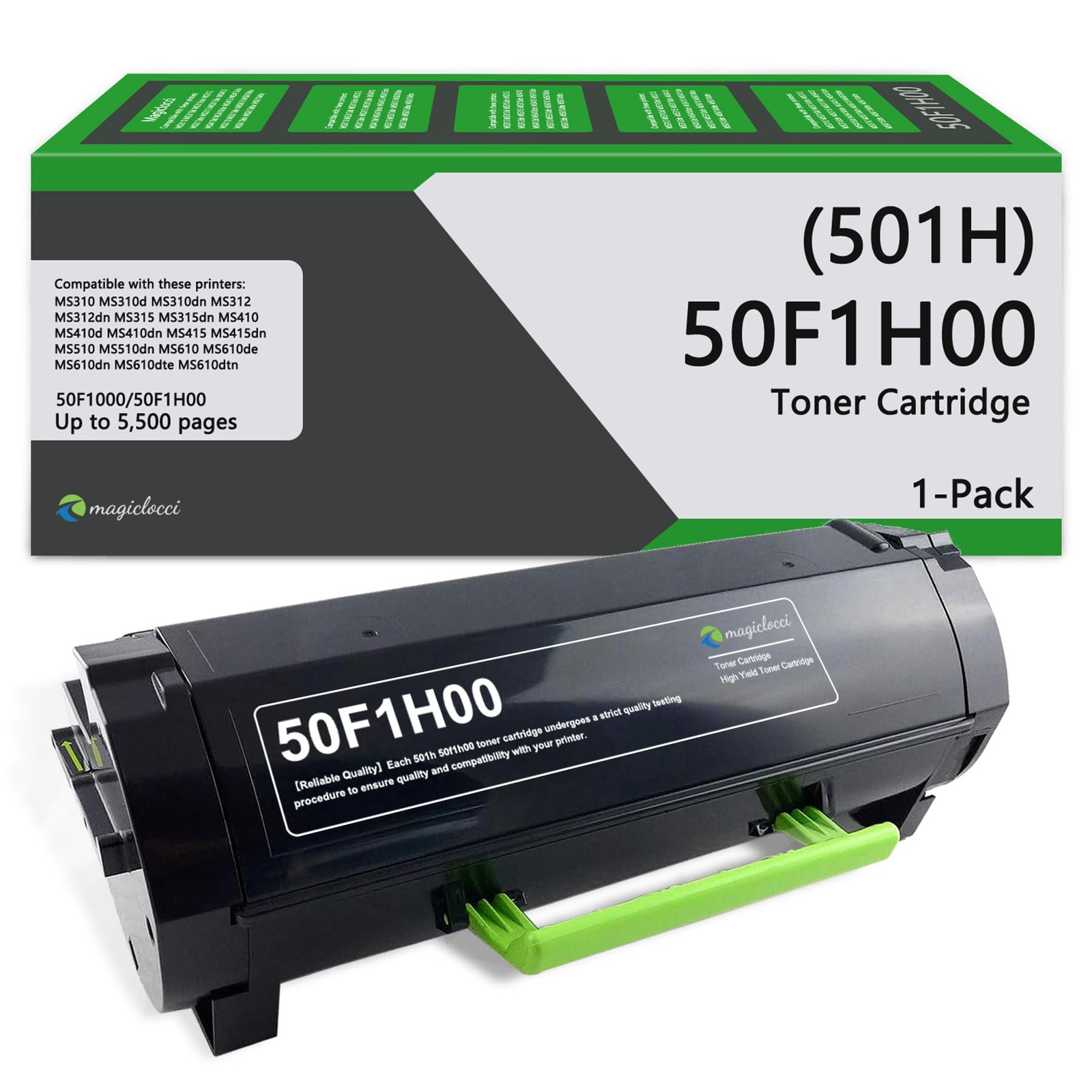 501H 50F1H00 High Yield Toner Cartridge (1-Pack)