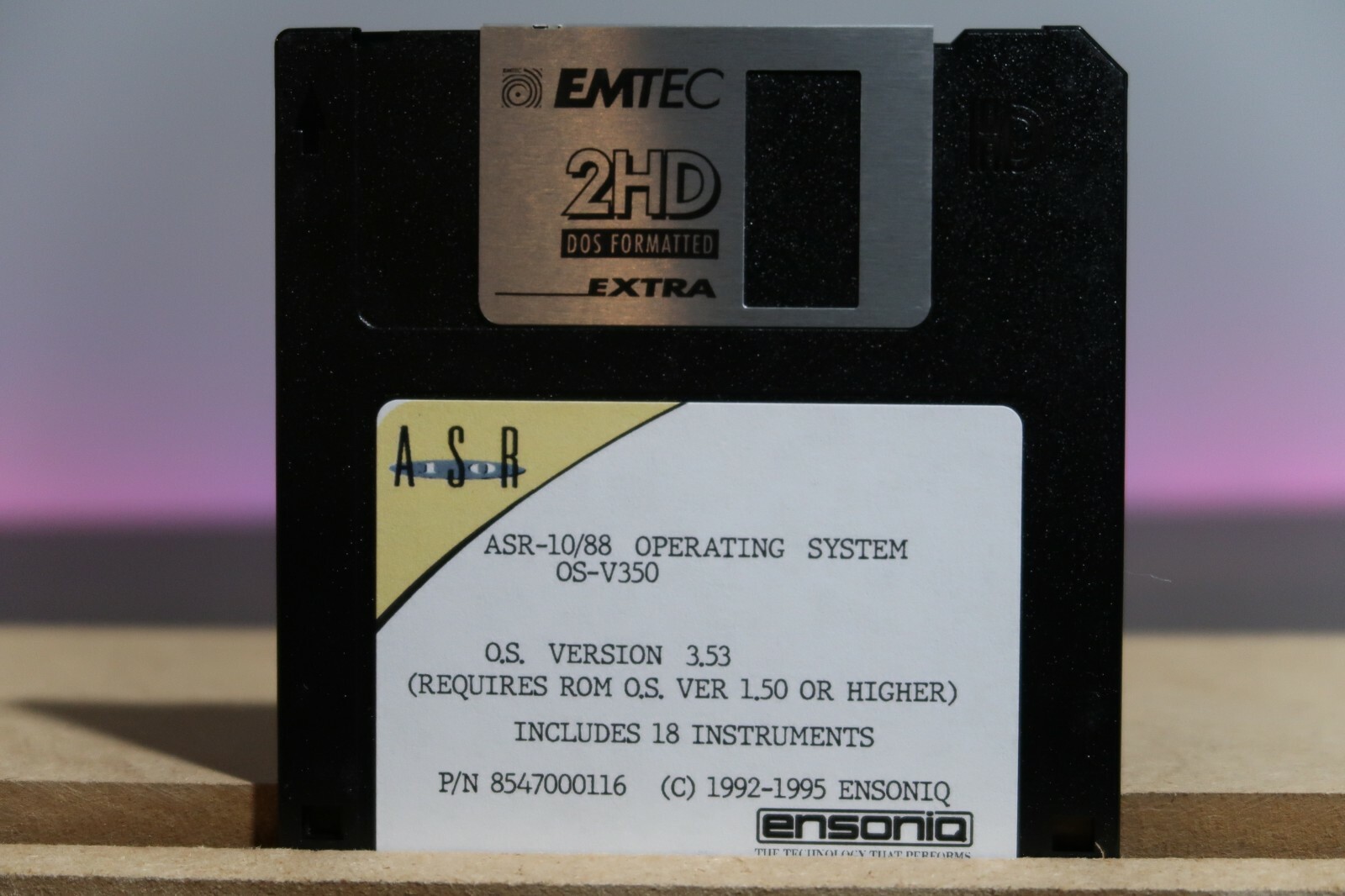 Ensoniq ASR-10 ASR-88 OS Disk 3.53 & OS 1.25 - 18 Instruments
