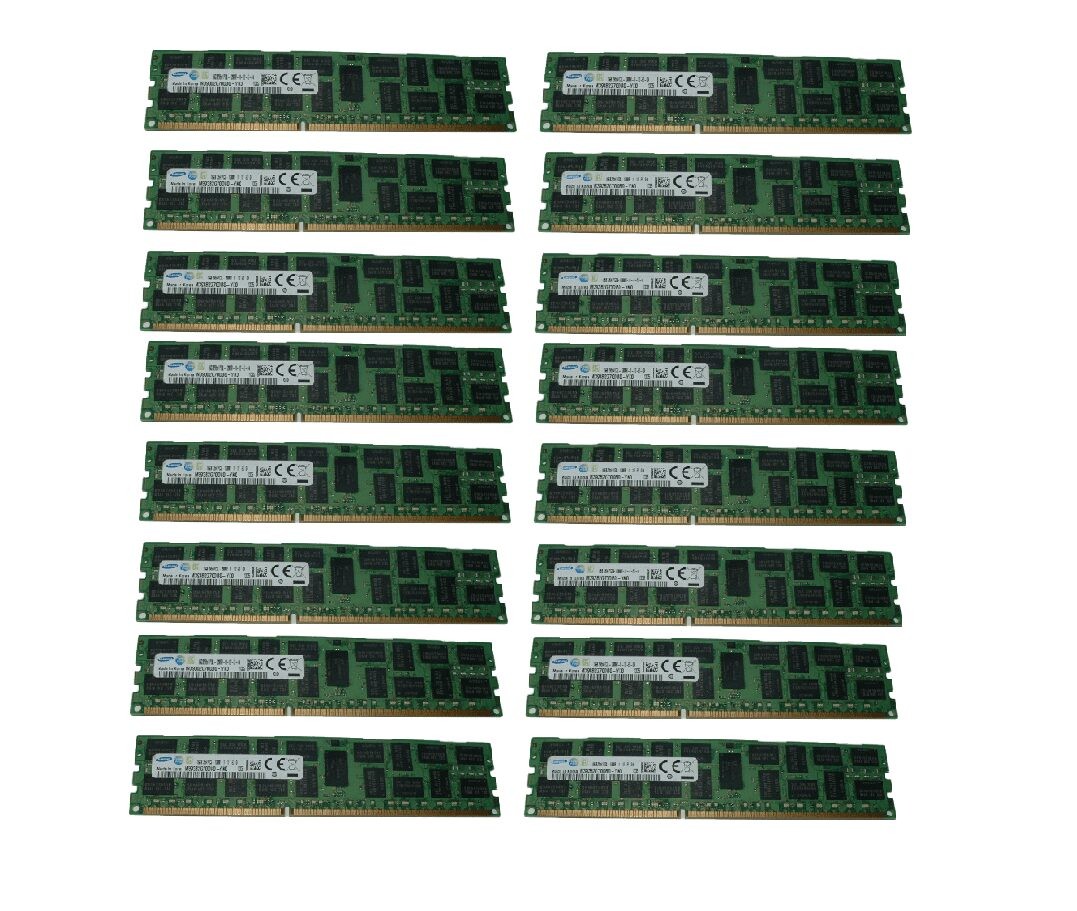 256GB (16x 16GB) 12800R RAM Memory For Dell Poweredge R510 R610 R620 R710 R720