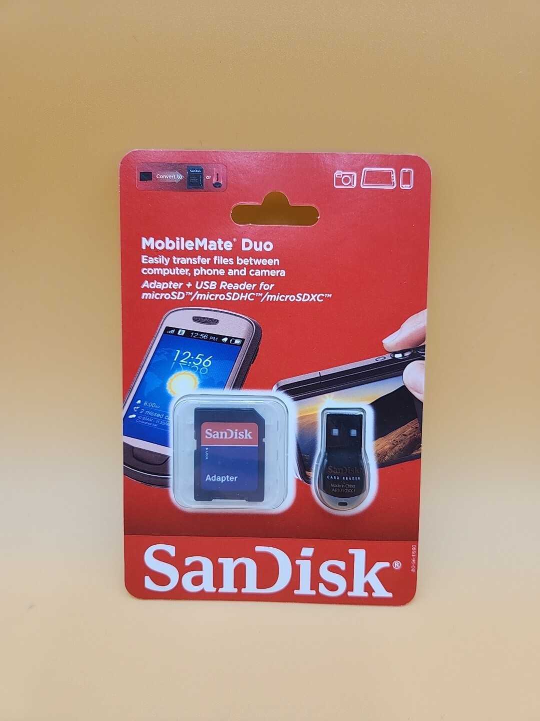 SANDISK SDDRK-121-A46 MobileMate Duo MicroSD Card Reader & Adapter
