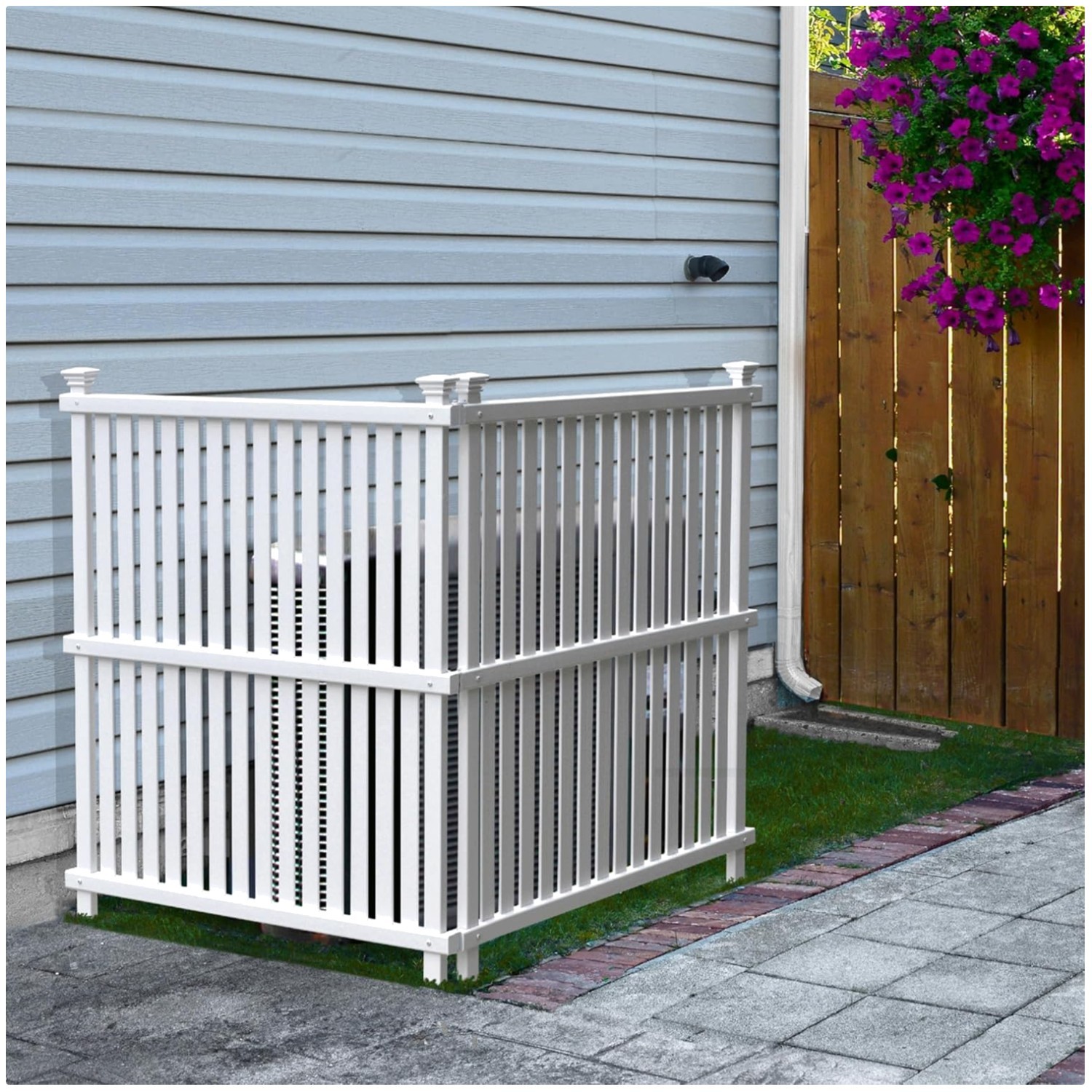 Vinyl Privacy Screen, Outdoor Enclosure - 45.5" x 36.5"