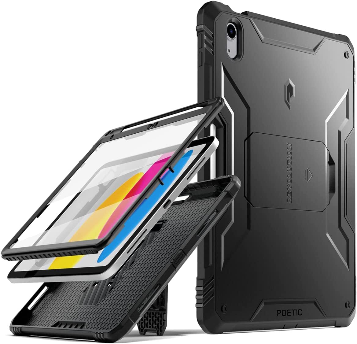 For iPad 10.9 2022 Case Poetic Full-Body Rugged Shockproof Protective Cover