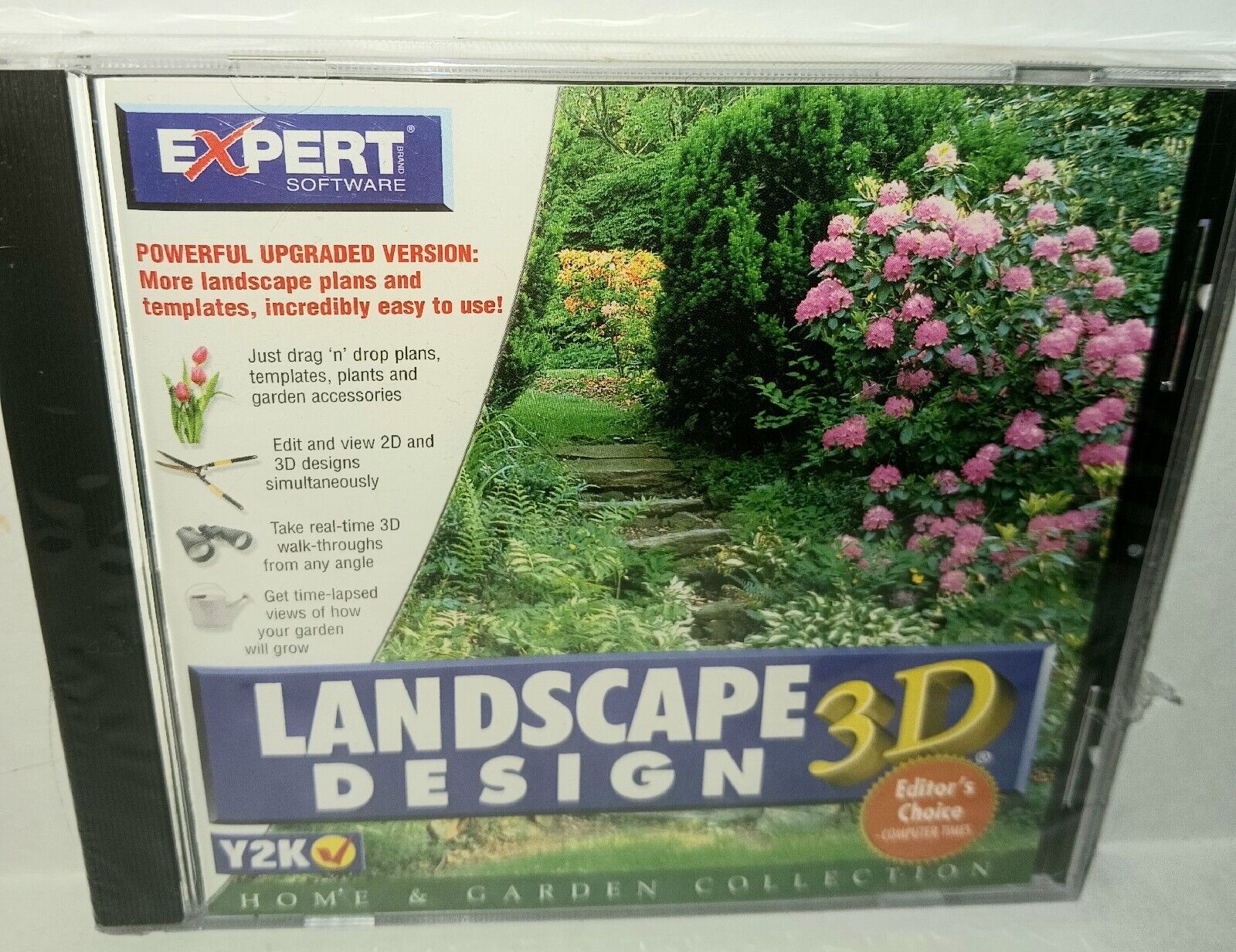 Landscape Design 3D Vintage CD ROM Software NWT Expert 1999 Windows 95 98 3.1 