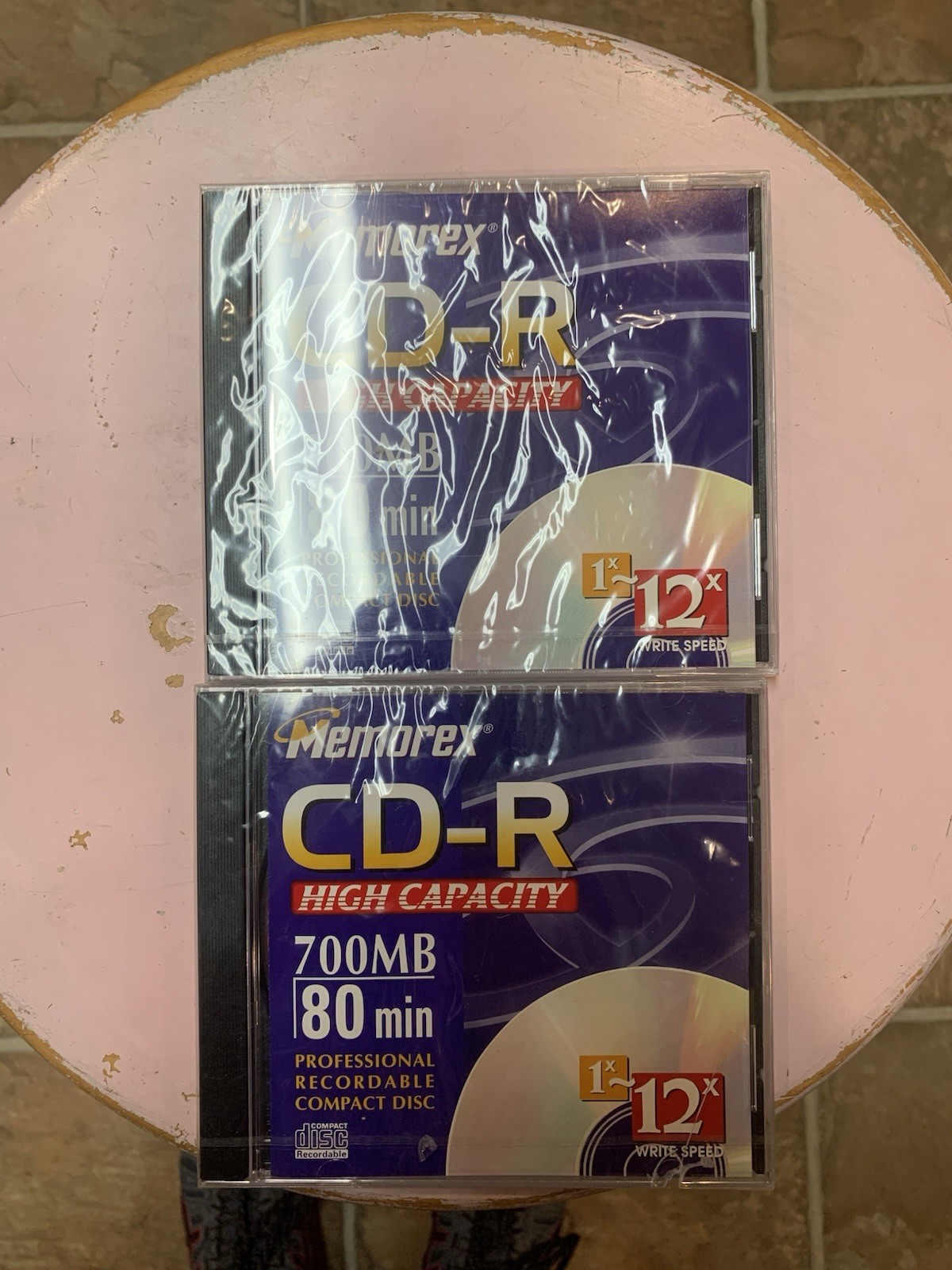 2 Memorex CD-R High Capacity 700MB 80 Min Professional Recordable Discs NIP NEW