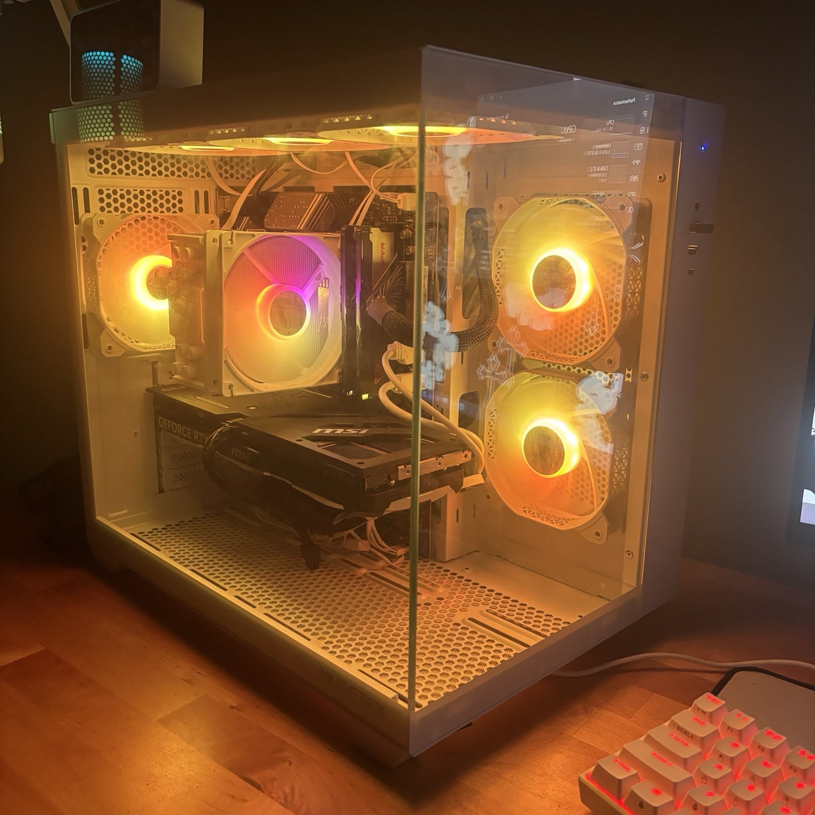 White RGB Gaming PC — i7-12700KF / RTX 4060 Ti / 32GB DDR5 / 1TB NVMe