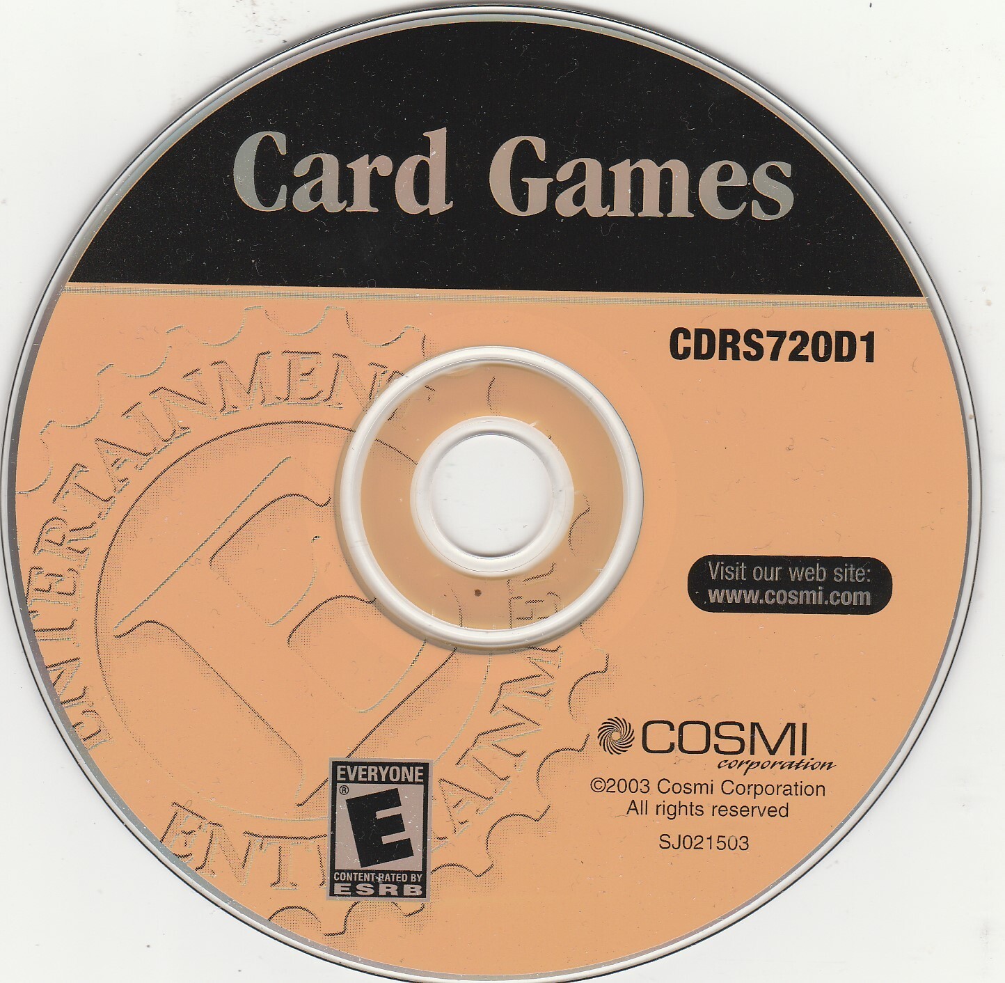 Card Games CD-Rom Game by Cosmi / NetZero  CDRS720D1  2003