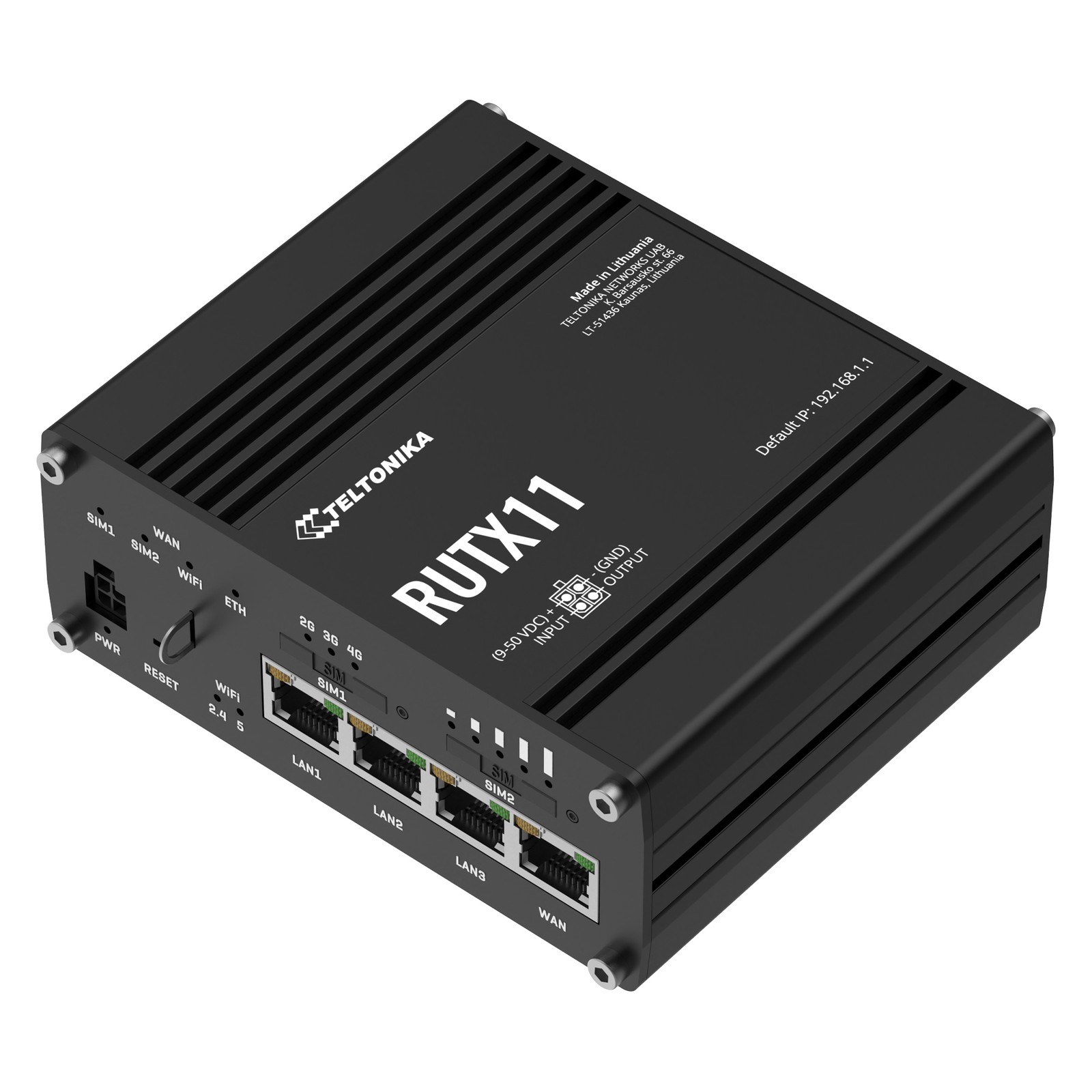 Teltonika RUTX11 Industrial 4G LTE Cat 6 Router 2 SIM Gigabit WiFi 5 > Camper