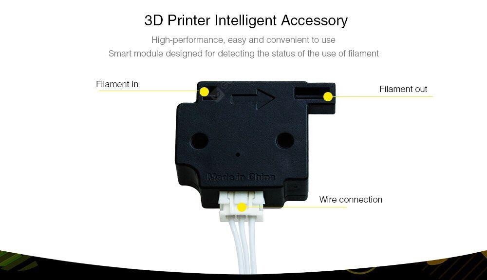 3D Printer Filament Runout Dectector Sensor With 1M Cable