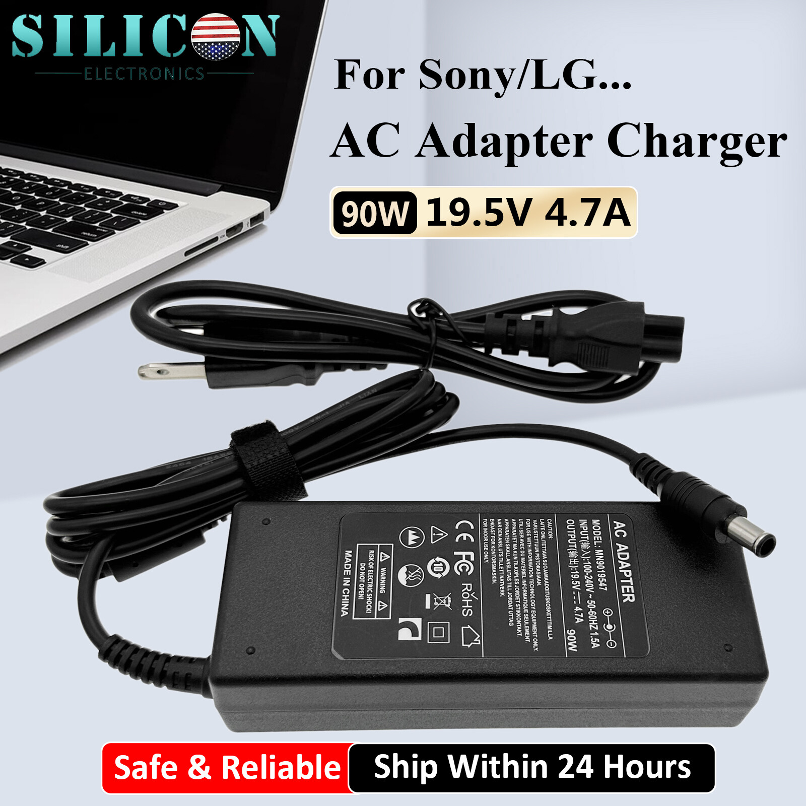 19.5V 4.7A AC ADAPTER CHARGER FOR SONY VAIO VGP-AC19V19 VGP-AC19V10 VGP-AC19V11