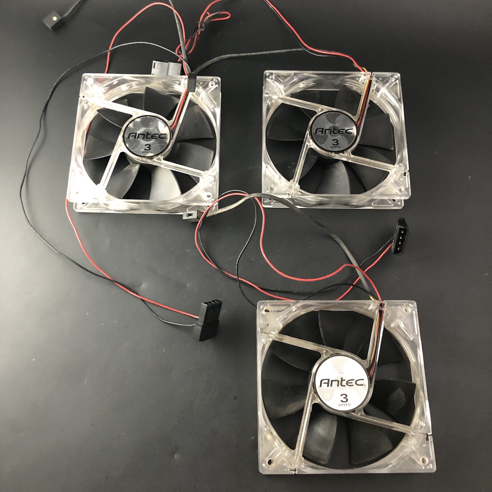 Antec 3 Speed Fan Lot Of 3 Untested As Is VB2