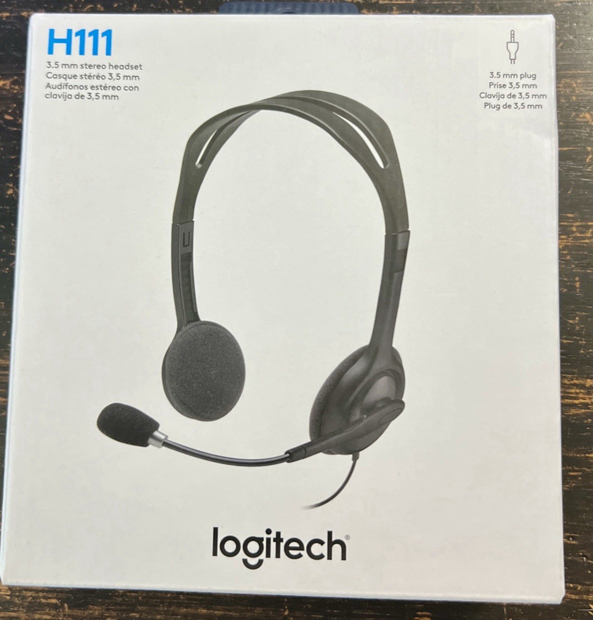 Logitech H111 Wired Headset Black, Graphite, Stereo, 7.71 Feet