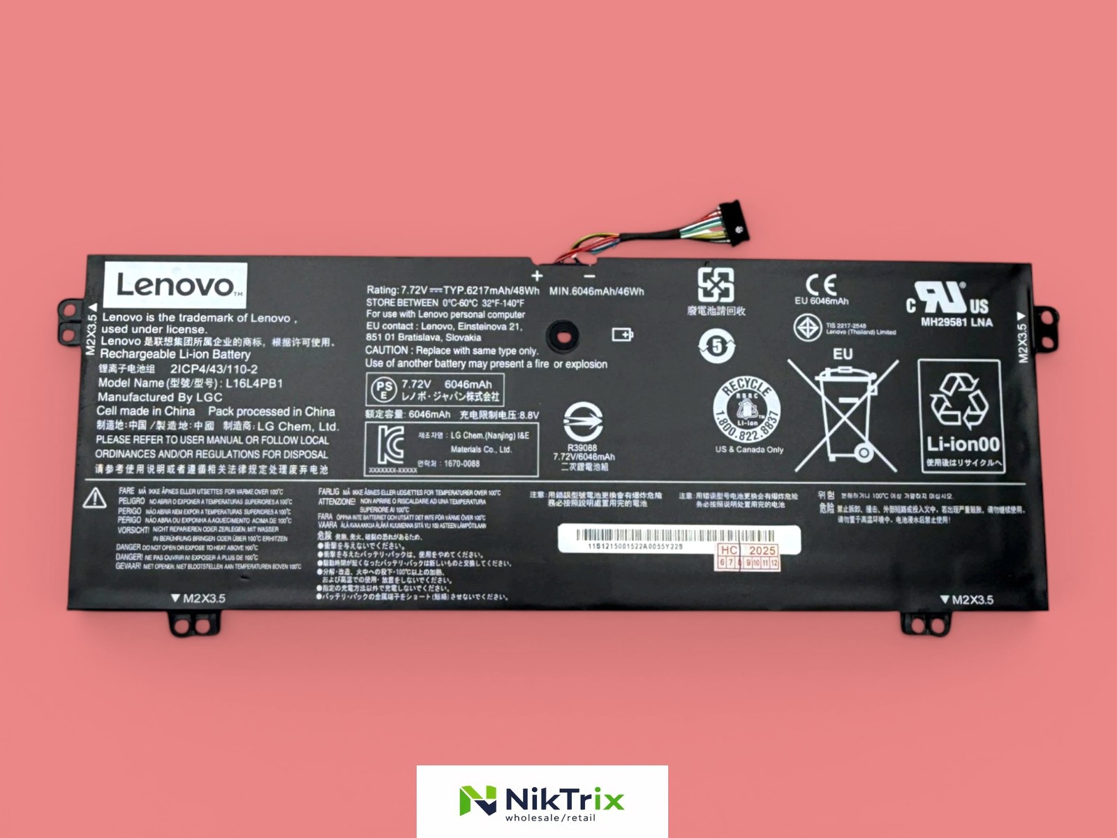 L16C4PB1 L16L4PB1 L16M4PB1 Battery For Lenovo YOGA 720-13IKB 730-13IKB 46Wh