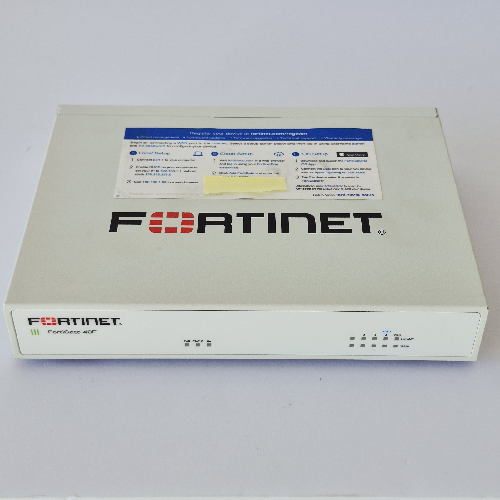 🔐 Fortinet FortiGate FG-40F Firewall Tested Factory Reset FortiOS 6.4.14