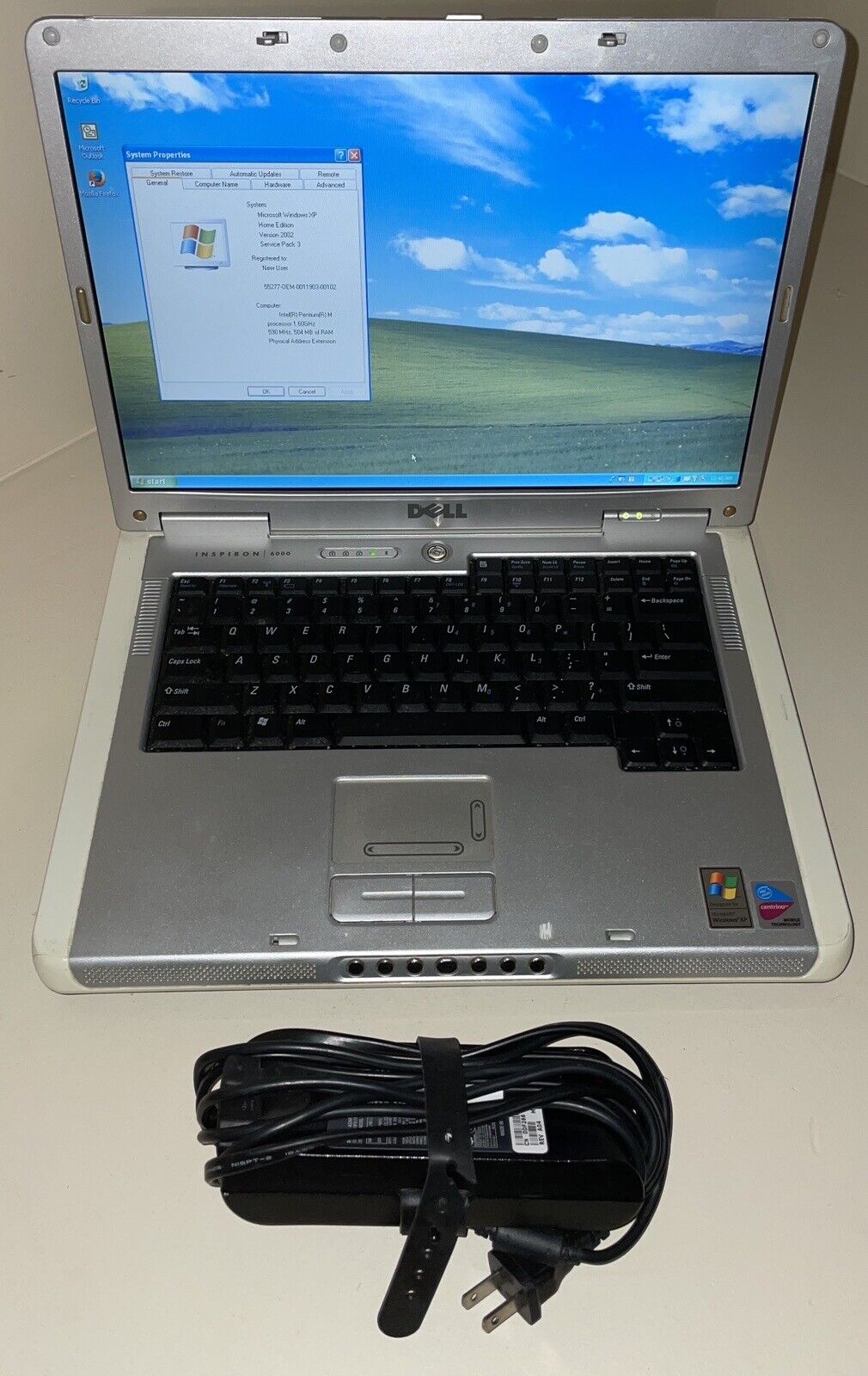 Dell Inspiron 6000 Retro Laptop - Pentium M 1.6ghz | 512mb RAM | 80gb HDD  WinXP