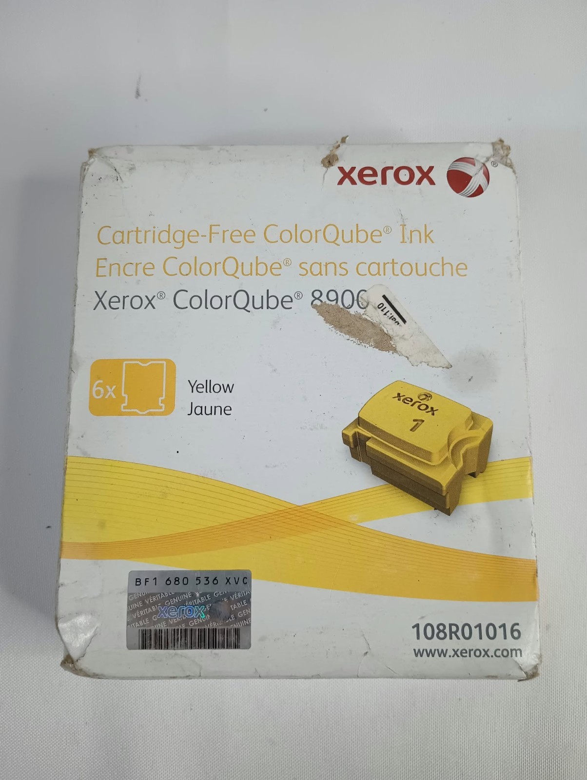 Genuine Xerox 8900 6X Yellow ColorQube Solid Ink Toner Cartridges