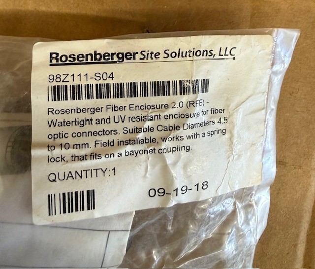 98Z111-S04 - Rosenberger Fiber Enclosure 2.0 for Fiber Optic Connectors