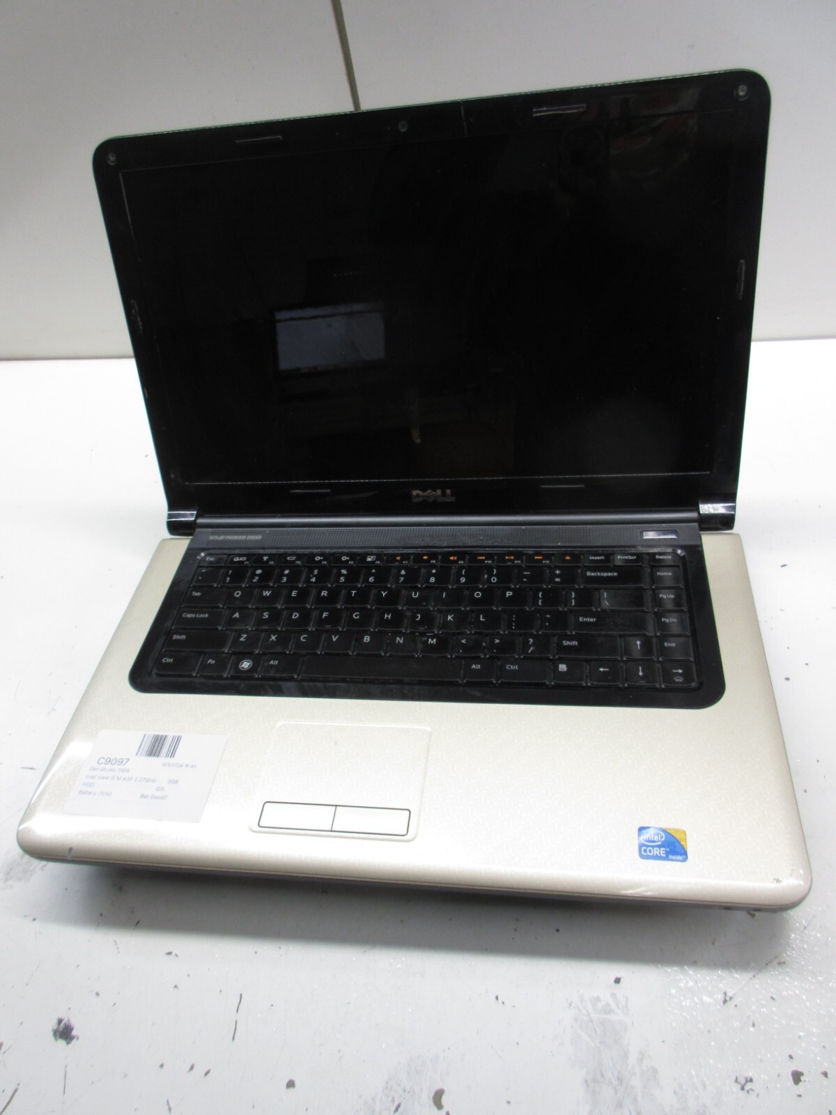 Dell Studio 1569 Intel core i5 M 430 2.27GHz 3GB NO HDD No Batt