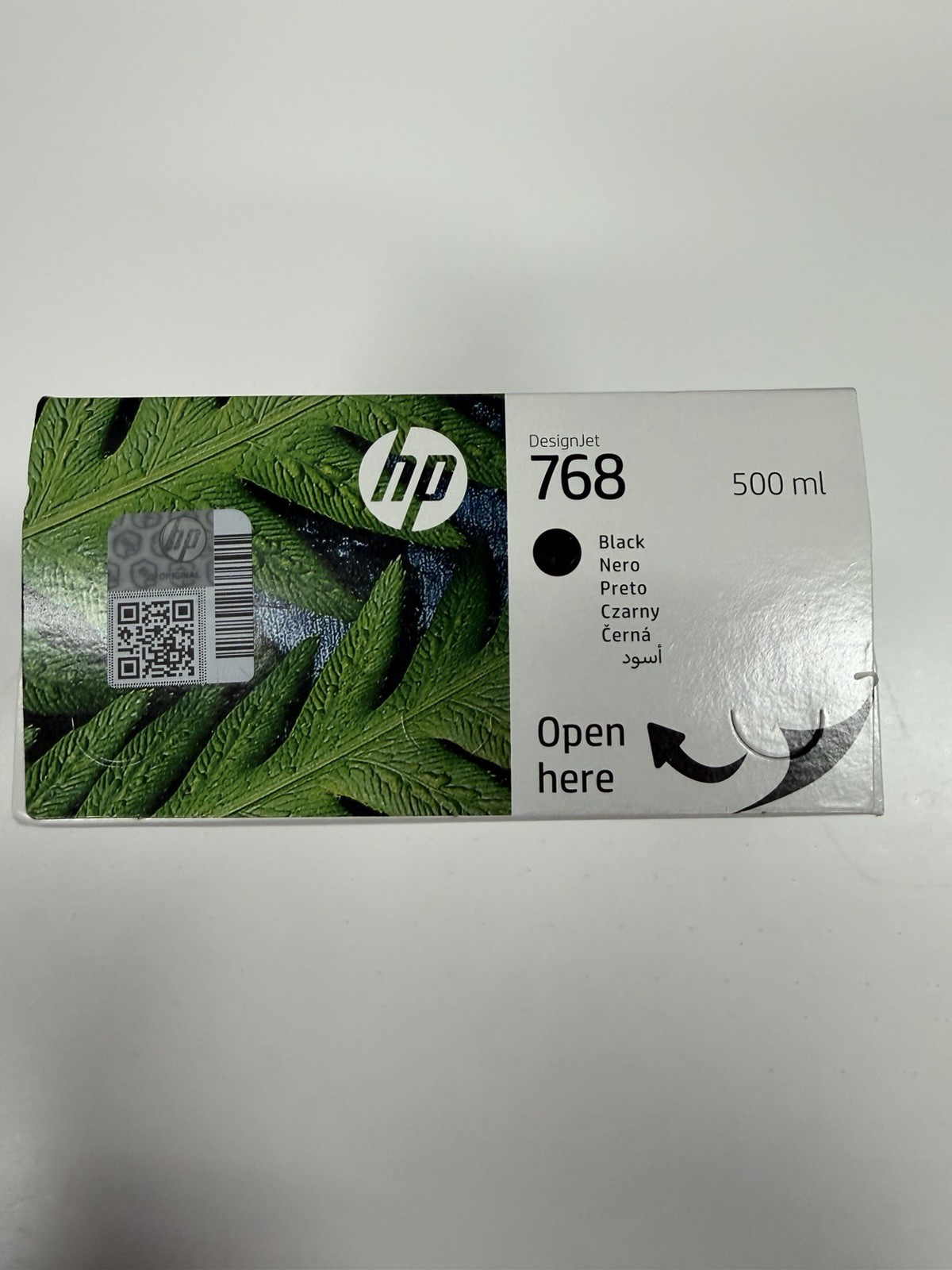 Genuine HP 768 Black 500ml DesignJet Ink Cartridge OEM New Sealed