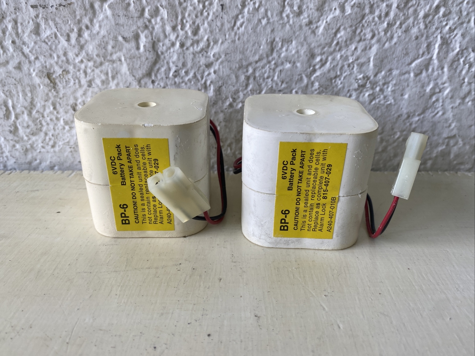 Alarm Lock BP6 Door Lock Battery, 6VDC, 1500mAh