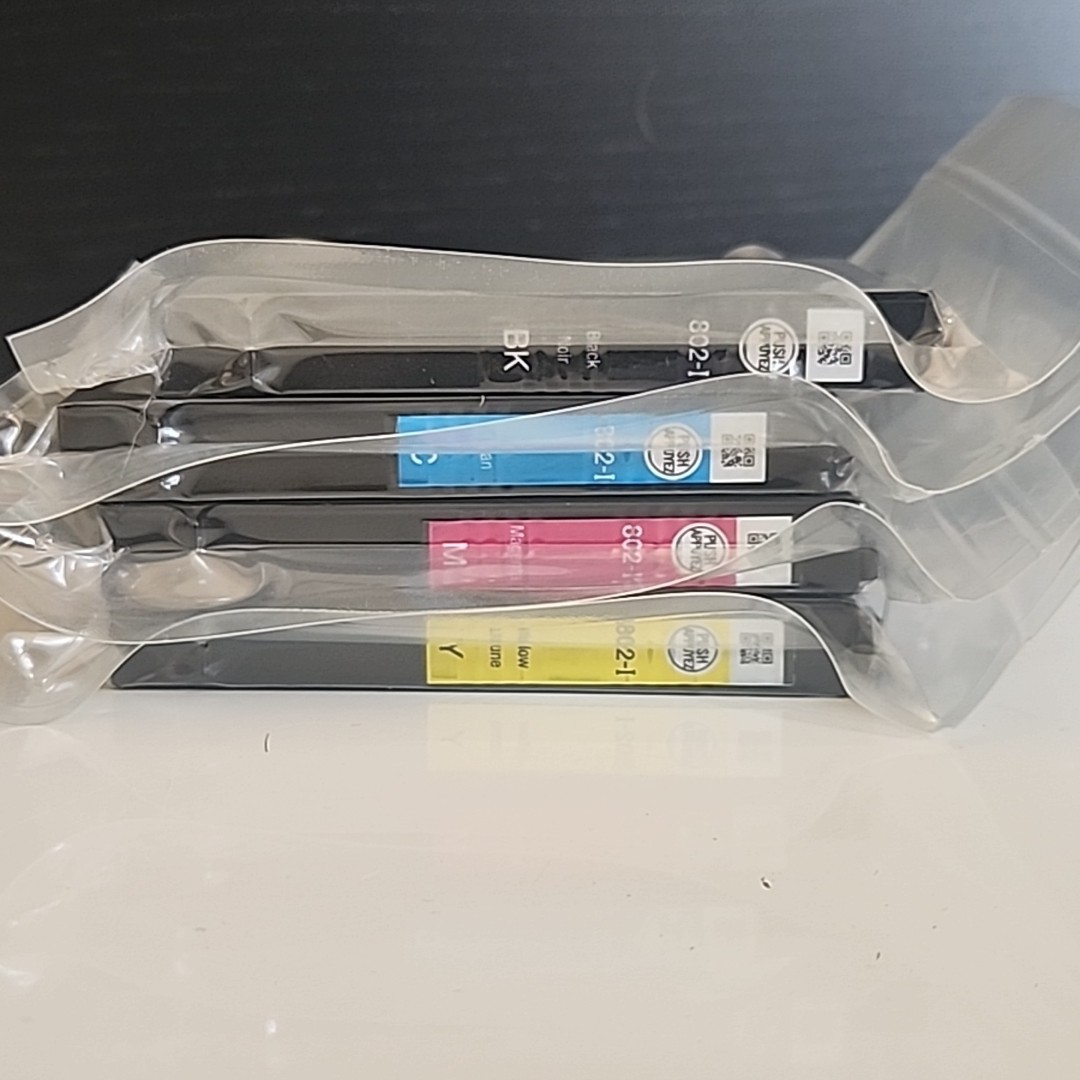 Epson 802 Initial Ink Set 4-Pack Work Force Pro WF-4720 4730 4740 Genuine - New