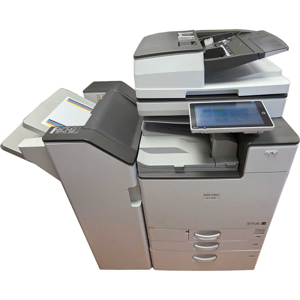 LOW Meter Ricoh IM C3500 Color MFP. Finisher included