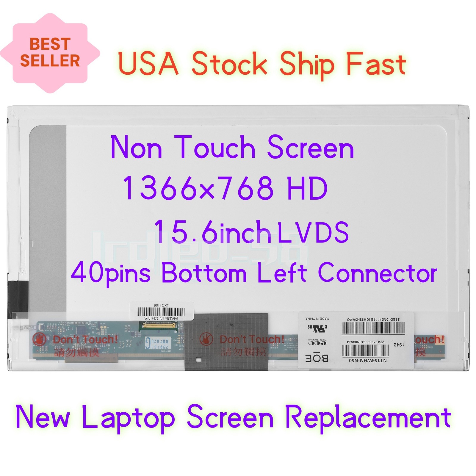 689690-001 NEW for HP 2000-2d19WM LED WXGA HD Laptop 15.6 LCD Screen Replacement