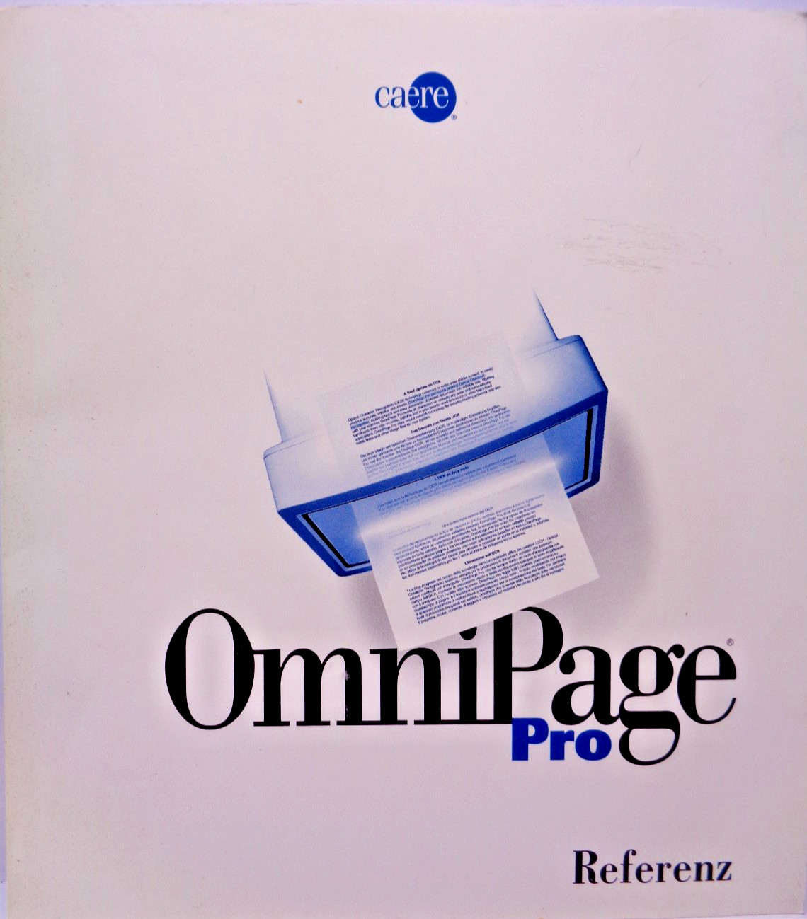 IBM PC -- OMNIPAGE PRO REFERENCE (CAERE - MANUAL) #2DE